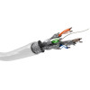 Goobay Cat 6 Network cable, S/Ftp (PiMF), White - (94222)