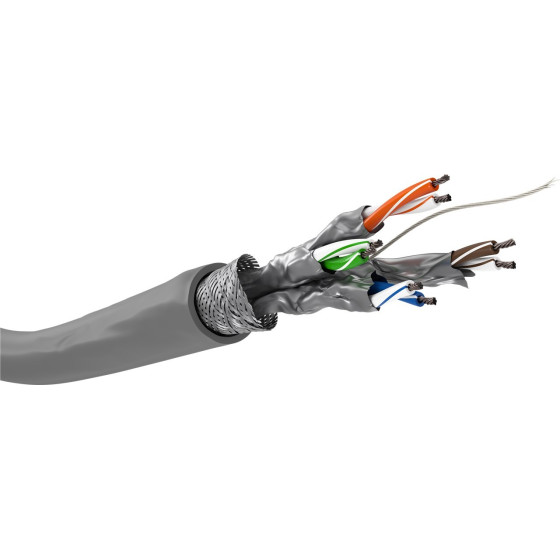 Goobay Cat 6 Network Cable, S/Ftp (PiMF), Grey - (95709)