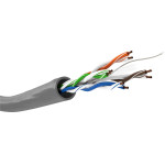 Goobay Cat 6 Network cable, U/UTP, Grey - (93293)