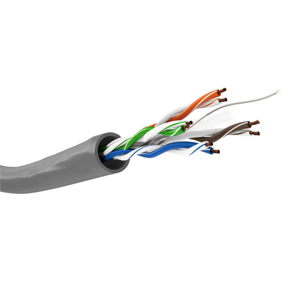 Goobay Cat 6 Network cable, U/UTP, Grey - (93293)