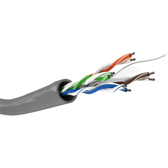 Goobay Cat 6 Network cable, U/UTP, Grey - (93885)