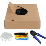 Goobay Cat 6 Outdoor Network Cable Set, U/UTP, Black - (94398)