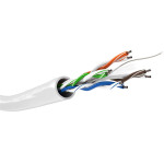 Goobay Cat 6 Network cable, U/UTP, White - (94219)