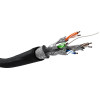 Goobay Cat 6 Outdoor Network cable, S/Ftp (PiMF), Black - (57195)