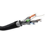 Goobay Cat 6 Outdoor Network cable, S/Ftp (PiMF), Black - (57195)