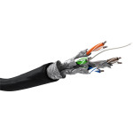 Goobay Cat 6 Outdoor Network cable, S/Ftp (PiMF), Black - (57197)