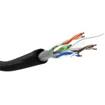 Goobay Cat 6 Outdoor Network Cable, U/UTP, Black - (57199)