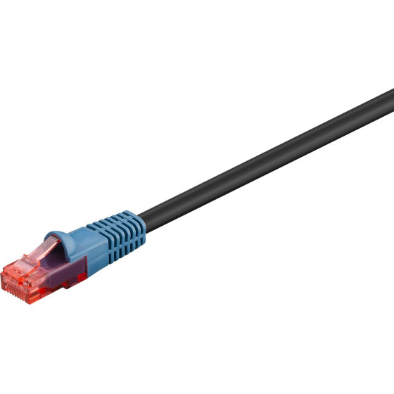 Goobay CAT 6 Outdoor Patch Cable, U/UTP, black 30 m - (94393)