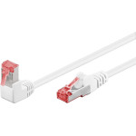 Goobay Cat 6 Patch Cable 1x 90� Angled, S/Ftp (PiMF), White - (51553)