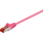 Goobay CAT 6 Patch Cable S/FTP (PiMF), magenta 3 m - (93439)