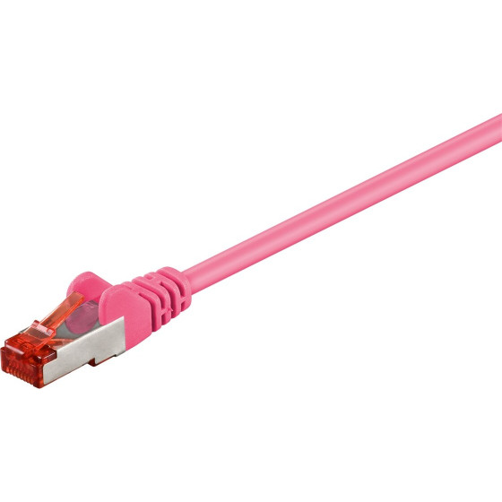 Goobay CAT 6 Patch Cable S/FTP (PiMF), magenta 3 m - (93439)