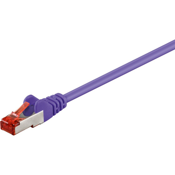 Goobay CAT 6 Patch Cable, S/FTP (PiMF), purple 7.5 m - (95530)