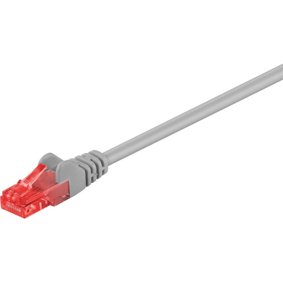 Goobay CAT 6 Patch Cable, U/UTP, grey 10 m - (93675)