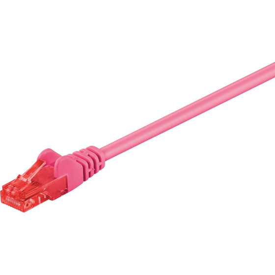 Goobay Cat 6 Patch Cable, U/UTP, Magenta - (95279)