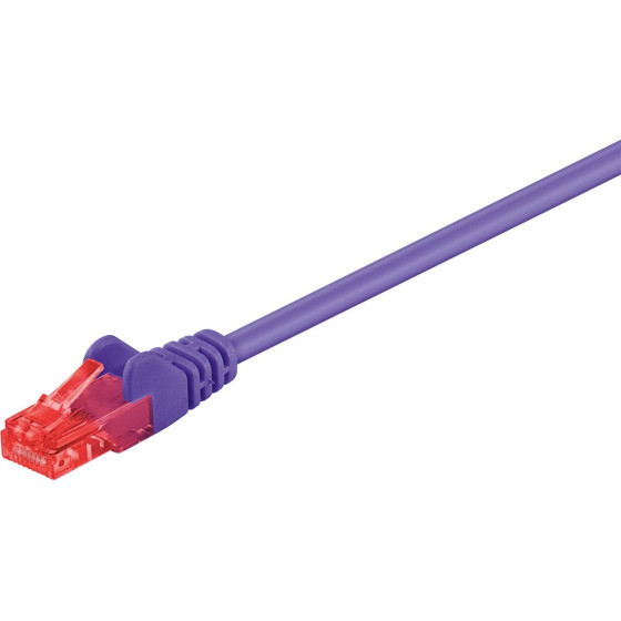Goobay CAT 6 Patch Cable, U/UTP, violet 0.25 m - (95256)