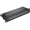 Goobay Cat 6a 10 Inch (25.4 cm) Patch Panel, 12 Port - (93796)