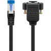 Goobay Cat 6A Extension Cable, S/Ftp (PiMF), Black - (65642)