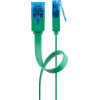 Goobay Cat 6A Flat Patch Cable U/UTP, Green - (96319)