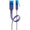 Goobay Cat 6A Flat Patch Cable U/UTP, Violet - (96313)