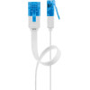 Goobay Cat 6A Flat Patch Cable U/UTP, White - (96314)