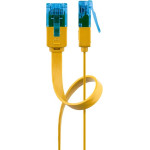 Goobay CAT 6 A Flat Patch Cable U/UTP, yellow 1 m - (96307)