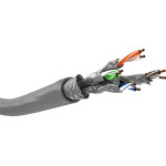 Goobay Cat 6A Network Cable, S/Ftp (PiMF), Grey - (96094)