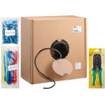 Goobay Cat 6A Outdoor Network Cable Set, U/UTP, Black - (55441)