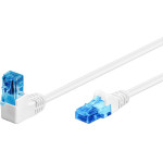 Goobay Cat 6A Patch Cable 1x 90� Angled, U/UTP, White - (51538)