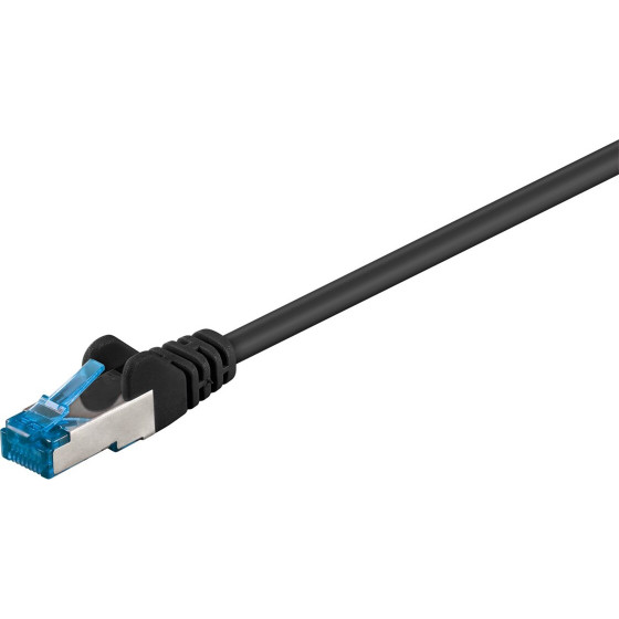 Goobay CAT 6 A Patch Cable, S/FTP (PiMF), black 7.5 m - (93853)
