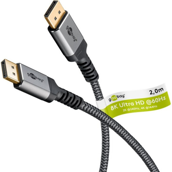 Goobay DisplayPort(TM) Cable 1.4, 32,4 Gbit/s - (65265)