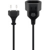 Goobay Extension Lead Europlug, 3 m, black, (2*0.75 mm�) - (50508)