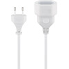 Goobay Extension Lead Europlug, 5 m, white, (2*0.75 mm�) - (50509)