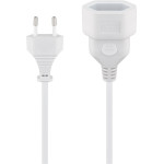 Goobay Extension Lead Europlug, 5 m, white, (2*0.75 mm�) - (50509)
