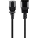 Goobay Extension Lead With C13 Socket And C14 plug, 1.8 m, Black, (3*0.75 mm�) - (59570)