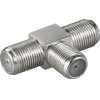 Goobay F Adapter, T-Piece: F Socket   Double F Socket (10 pcs) - (11848)