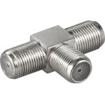 Goobay F Adapter, T-Piece: F Socket   Double F Socket (10 pcs) - (11848)