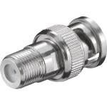 Goobay F Adapter: F Socket   Bnc Plug (10 pcs) - (11850)