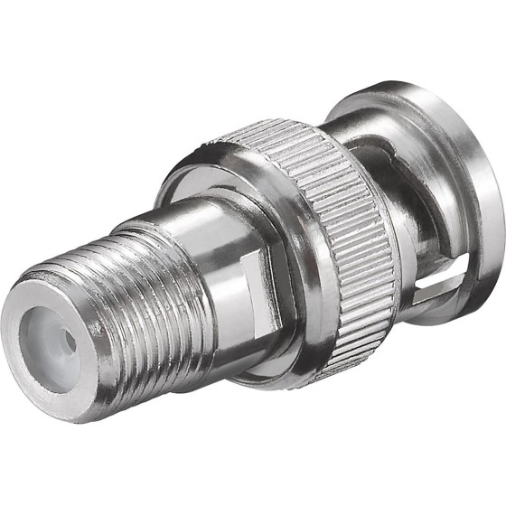 Goobay F Adapter: F Socket   Bnc Plug (10 pcs) - (11850)