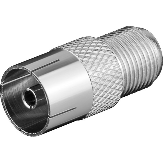 Goobay F Adapter: F Socket   Coaxial Socket (10 pcs) - (11840)
