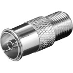 Goobay F Adapter: F Socket   Coaxial Socket (10 pcs) - (67320)