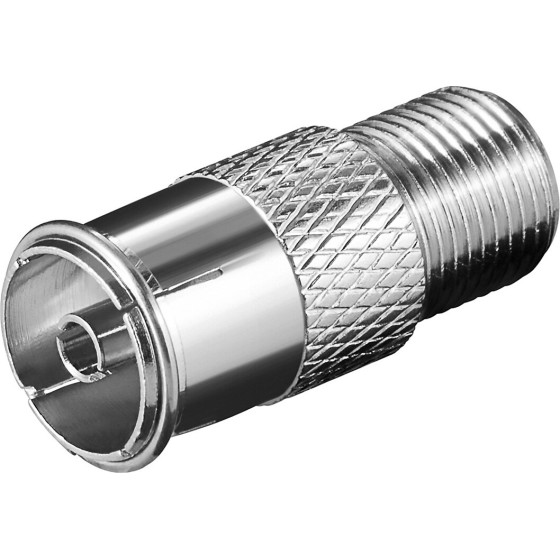 Goobay F Adapter: F Socket   Coaxial Socket (10 pcs) - (67320)