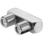 Goobay F Connector, U-Shape: F Socket   F Socket (10 pcs) - (11938)