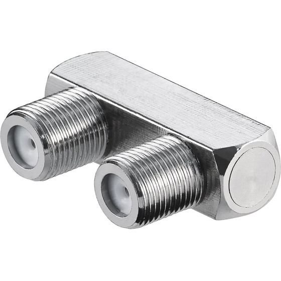 Goobay F Connector, U-Shape: F Socket   F Socket (10 pcs) - (11938)