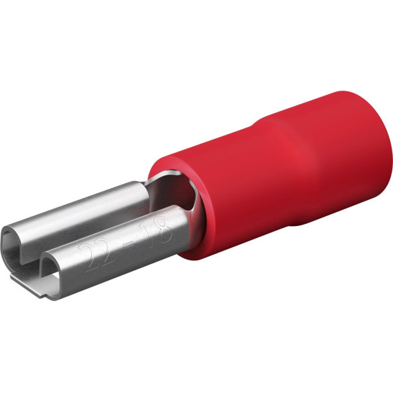 Goobay Female Tab Terminal, Red - (17000)
