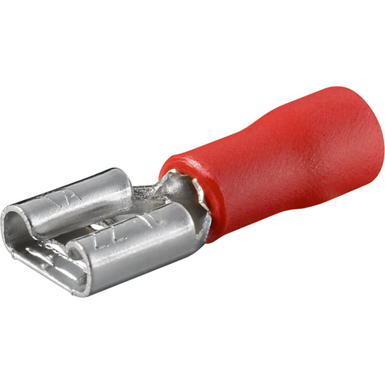 Goobay Female Tab Terminal, Red - (17002)