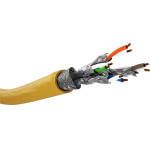 Goobay GHMT-Certified Cat 8.1, S/Ftp (PiMF), Network Cable Yellow - (61128)
