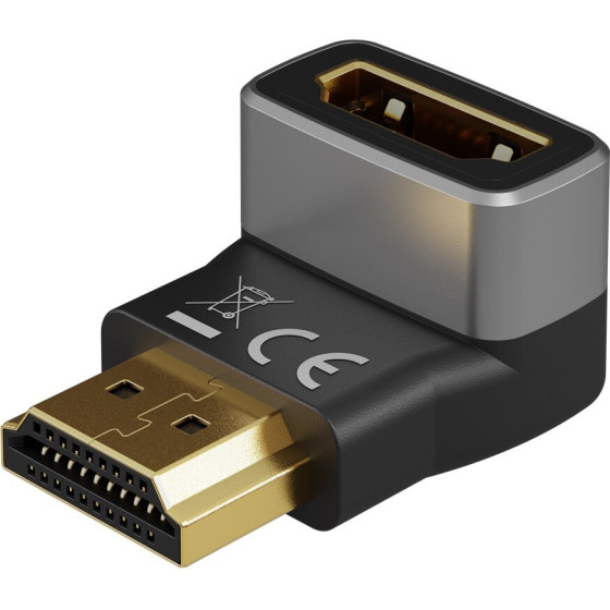 Goobay HDMI(TM) Angled Adapter 270� Vertical, 8K/60Hz - (72011)