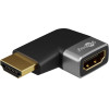 Goobay HDMI(TM) Angled Adapter 90� Horizontal, 8K/60Hz - (72010)