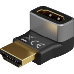 Goobay HDMI(TM) Angled Adapter 90� Vertical, 8K/60Hz - (72009)
