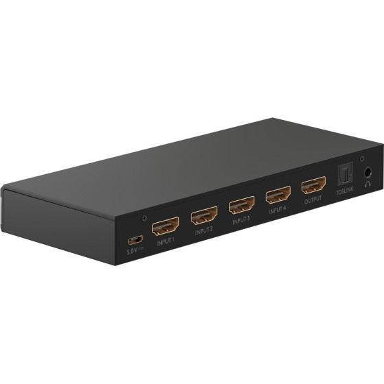 Goobay HDMI(TM) Switch 4 To 1 With Audio Output - (58490)